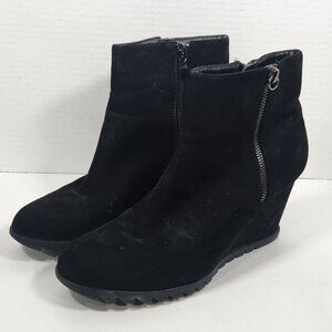 Black Wedge Bootie size 8.5